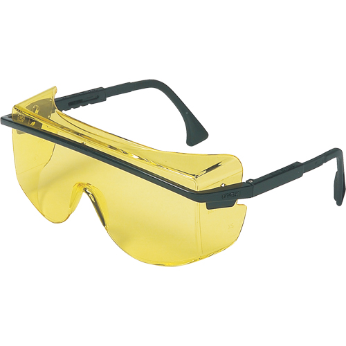 Lunettes de s&eacute;curit&eacute; Uvex Astrospec OTG 3001, Lentille Ambr&eacute;e, Anti-&eacute;gratignures, ANSI Z87+/R&eacute;pond ou surpasse la norme CSA Z94.3 Planification Entrepots Molloy