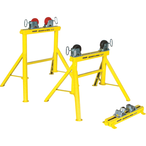 Adjust-A-Rolls&reg; Stand, 1000 lbs. Load Capacity, 36" Pipe Capacity Planification Entrepots Molloy