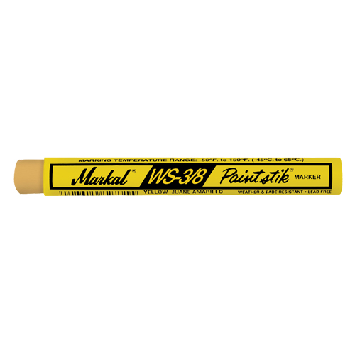 B&acirc;ton de peinture WS-3/8 Paintstik, B&acirc;ton plein, Jaune Planification Entrepots Molloy