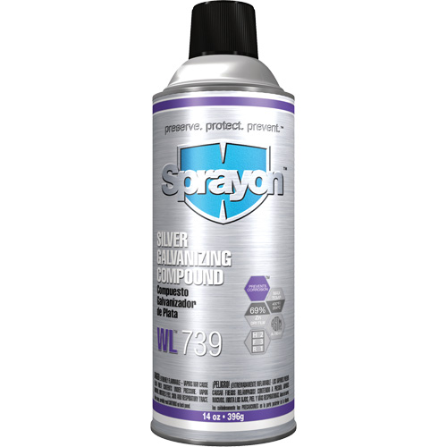 Compos&eacute; de galvanisation argent WL739, Canette a&eacute;rosol Planification Entrepots Molloy