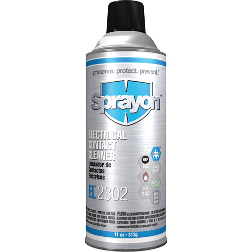 Nettoyant pour contacts &eacute;lectriques EL2302, Canette a&eacute;rosol Planification Entrepots Molloy