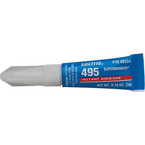 495 Super Bonder&reg; Instant Adhesive, Clear, Tube, 3 g Planification Entrepots Molloy