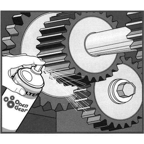 Lubrifiant OPEN GEAR, Canette a&eacute;rosol Planification Entrepots Molloy