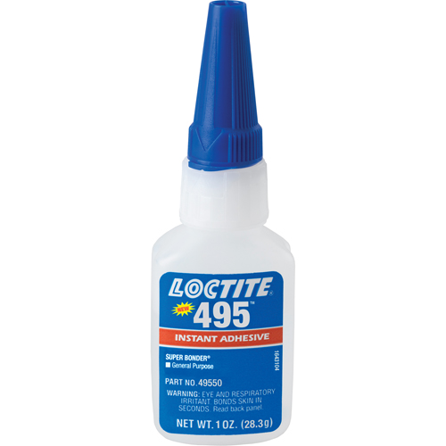 Adh&eacute;sif instantan&eacute; Super Bonder 495, Transparent, Bouteille, 28,3 g Planification Entrepots Molloy