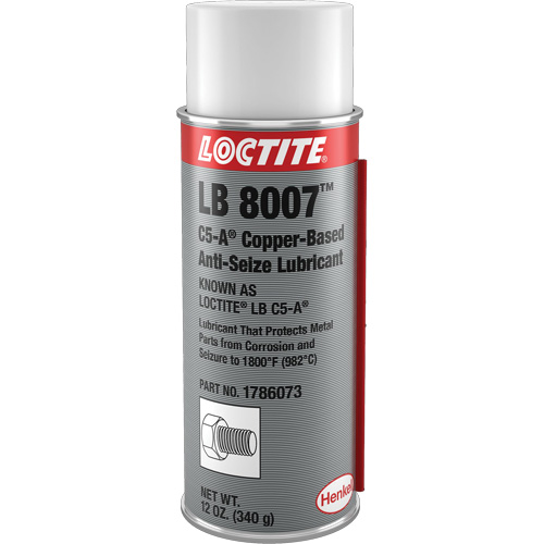LB 8007 Copper Based Anti-Seize, 340 g, Aerosol Can, 1800°F (982°C) Max Temp. Planification Entrepots Molloy