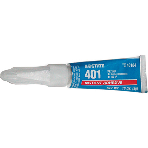 401 General Purpose Instant Adhesive, Clear, Tube, 3 g Planification Entrepots Molloy