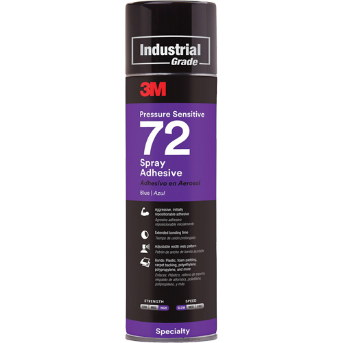 72 Pressure Sensitive Adhesive, Blue, Aerosol Can Planification Entrepots Molloy