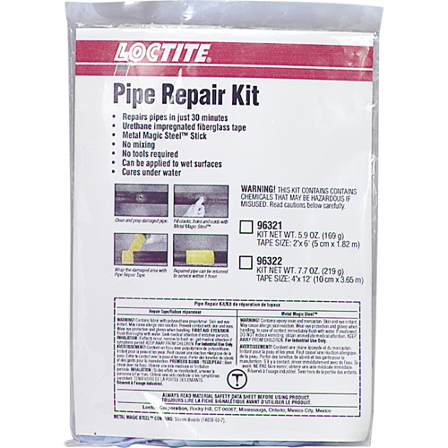 Pipe Repair Kits, Tape, 2" x 6', -17.7° C - 121° C/0° F - 250° F Planification Entrepots Molloy
