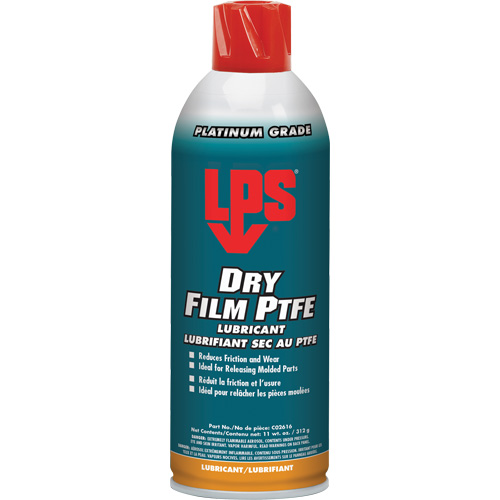 Dry Film PTFE Lubricant, Aerosol Can, 16 oz. Planification Entrepots Molloy