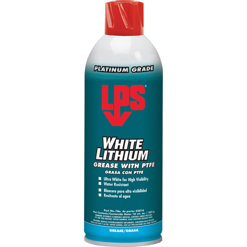 White Lithium Grease With PTFE, Aerosol Can Planification Entrepots Molloy