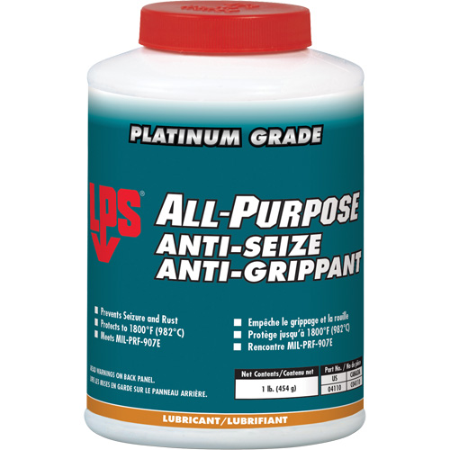 Antigrippant tout usage, 1 lb, Bouteille, 1800°F (982°C) Temp max. Planification Entrepots Molloy