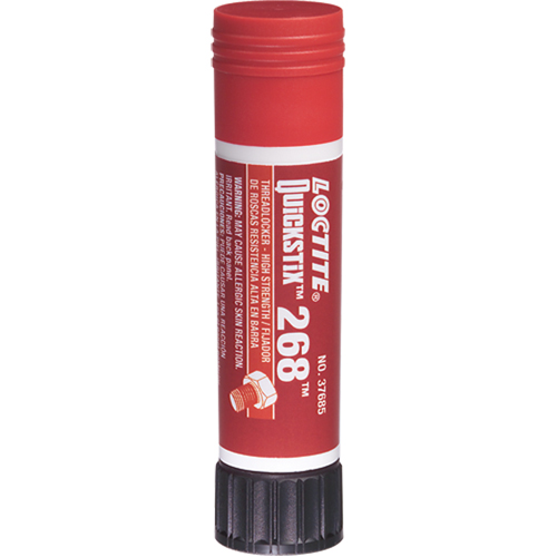 Quickstix Threadlocker 268 , Red, High, 9 g, Stick Planification Entrepots Molloy
