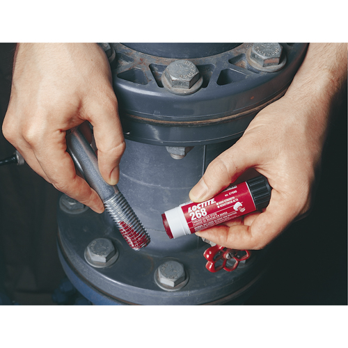 Quickstix Threadlocker 268 , Red, High, 9 g, Stick Planification Entrepots Molloy