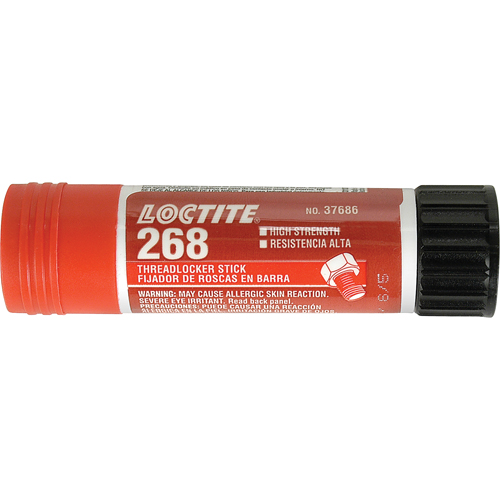 Quickstix Threadlocker 268 , Red, High, 19 g, Stick Planification Entrepots Molloy