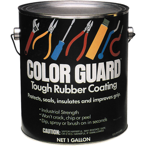 Rev&ecirc;tement de caoutchouc robuste Color Guard, Rouge, Gallon Planification Entrepots Molloy