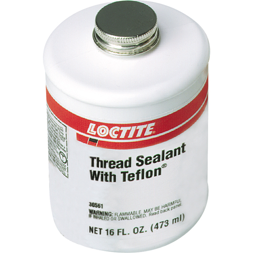 Thread Sealant with PTFE, Brush-Top Can, 473 ml, -51° C - 149° C/-59.8° F - 300.2° F Planification Entrepots Molloy