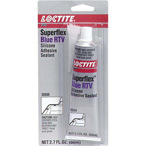 Superflex RTV Silicone Adhesive Sealant, Tube, Blue Planification Entrepots Molloy