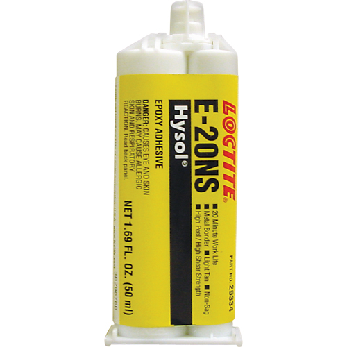 Hysol E-20NS Epoxy, Two-Part, Dual Cartridge, 120 g., Tan Planification Entrepots Molloy