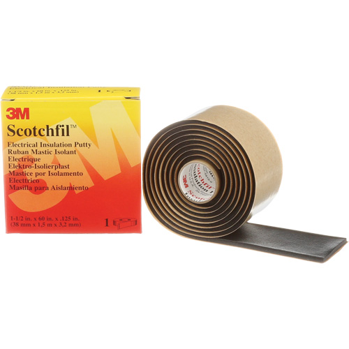Scotchfil Electrical Insulation Putty, Roll, Black Planification Entrepots Molloy