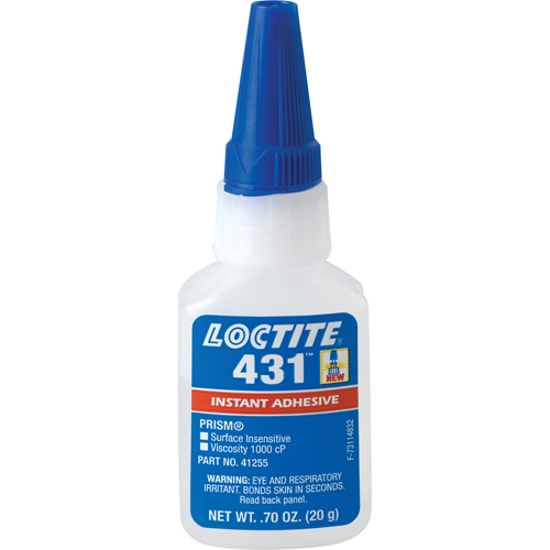 Adh&eacute;sif instantan&eacute;  431 pour toute surface, Transparent, Bouteille, 20 g Planification Entrepots Molloy