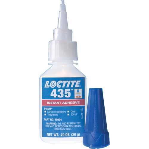 435 Surface Insensitive Instant Adhesive, Clear, Bottle, 20 g Planification Entrepots Molloy