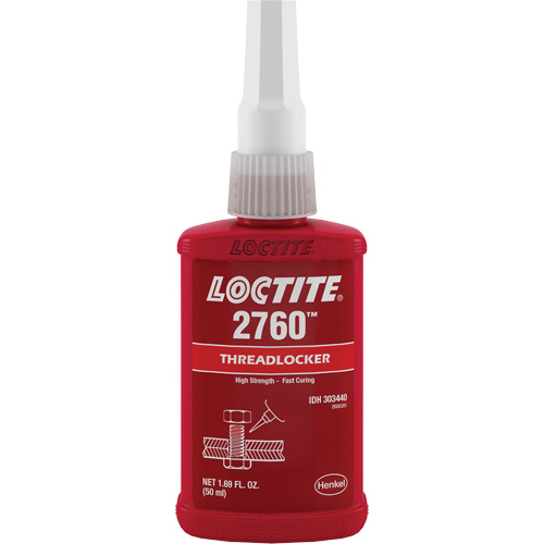 Compos&eacute; de blocage 2760 adh&eacute;sif instantan&eacute;, Rouge, &eacute;lev&eacute;, 50 ml, Bouteille Planification Entrepots Molloy