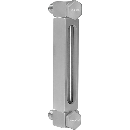 Indicateur de niveau &agrave; liquide en Aluminium, Filet&eacute;, 6" lo, 205°F (96,11° C) Planification Entrepots Molloy