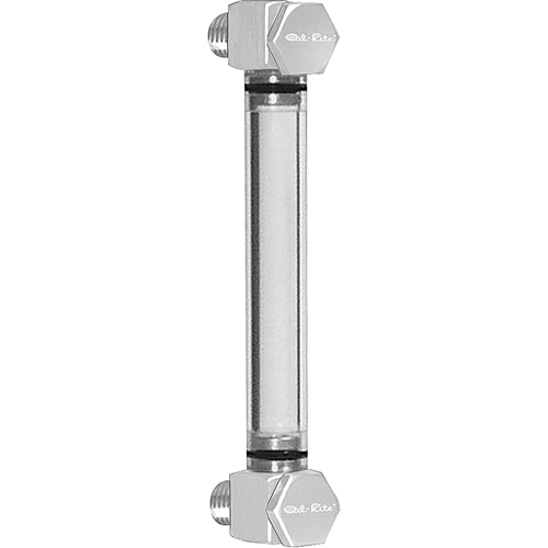 Indicateur de niveau &agrave; liquide en Rond Nylon, Filet&eacute;, 10" lo, 205°F (96,11° C) Planification Entrepots Molloy