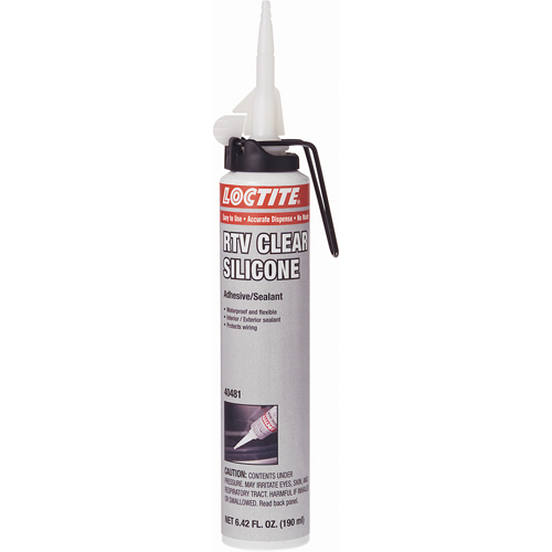 Superflex RTV Silicone Adhesive Sealant, Cartridge, Clear Planification Entrepots Molloy