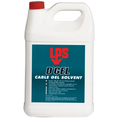 D'Gel&reg; Cable Gel Solvent, 1 gal., Jug Planification Entrepots Molloy