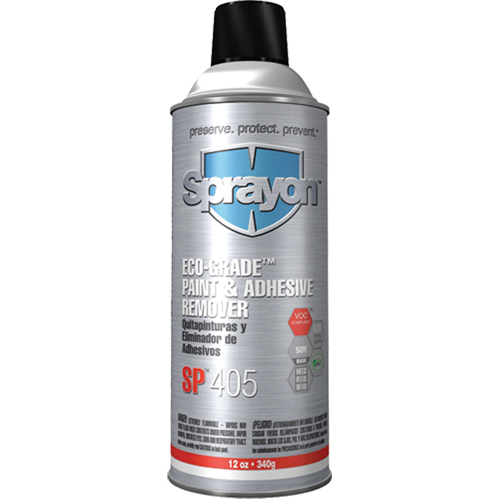 SP405 Eco-Grade Paint & Adhesive Remover, 12 oz, Aerosol Can Planification Entrepots Molloy