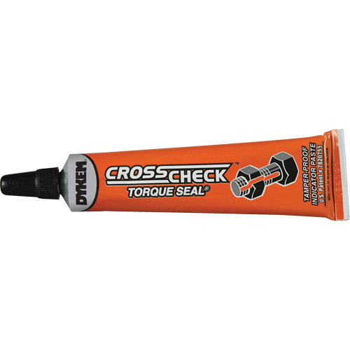 P&acirc;te indicatrice inviolable Cross-Check Torque Seal, 1 liq. oz., Tube, Orange Planification Entrepots Molloy