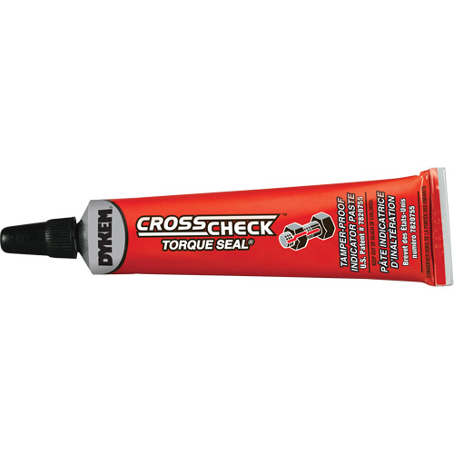 P&acirc;te indicatrice inviolable Cross-Check Torque Seal, 1 oz, Tube, Rouge Planification Entrepots Molloy