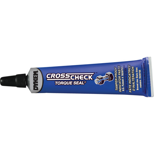 P&acirc;te indicatrice inviolable Cross-Check Torque Seal, 1 liq. oz., Tube, Bleu Planification Entrepots Molloy