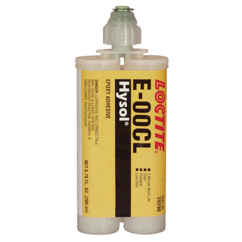 E-00CL Structural Adhesives, 200 ml, Dual Cartridge, Two-Part, Clear Planification Entrepots Molloy