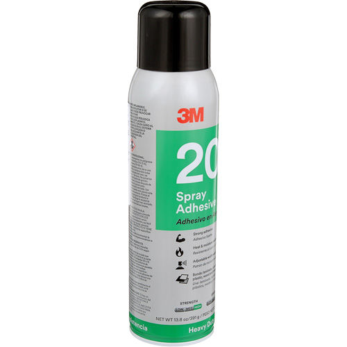 Adh&eacute;sif en a&eacute;rosol r&eacute;sistant 20, Transparent, Canette a&eacute;rosol Planification Entrepots Molloy