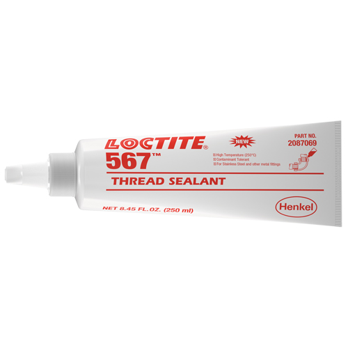 567 High Temperature Thread Sealant, Tube, 250 ml, -53.88° C - 204° C/-65° F - 400° F Planification Entrepots Molloy