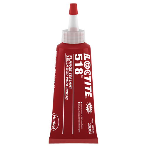 518 Flange Sealant, Tube, Red Planification Entrepots Molloy