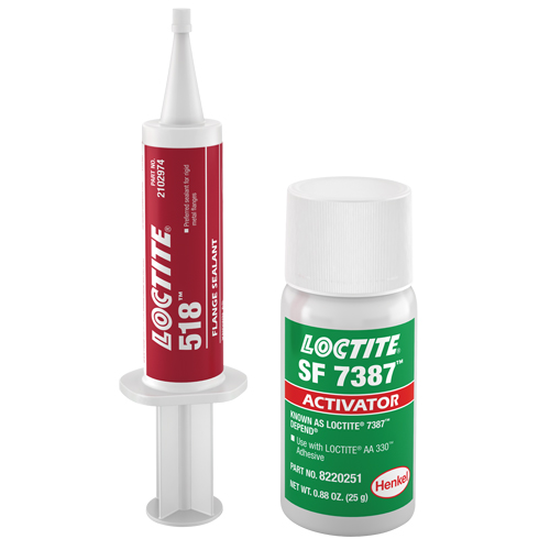 518 Flange Sealant, Syringe, Red Planification Entrepots Molloy