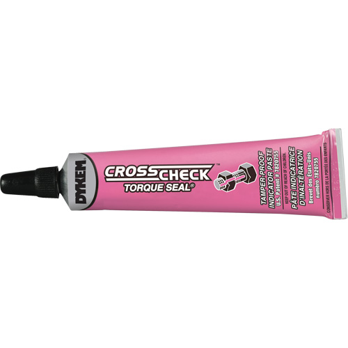 P&acirc;te indicatrice inviolable Cross-Check Torque Seal, 1 liq. oz., Tube, Rose Planification Entrepots Molloy