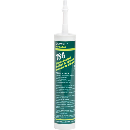 Silicone Sealant, 300 ml, Cartridge, Clear Planification Entrepots Molloy