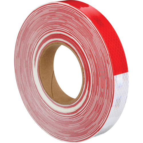 3M Diamond Grade Marking Tape, 1" W x 150' L, Red & White Planification Entrepots Molloy