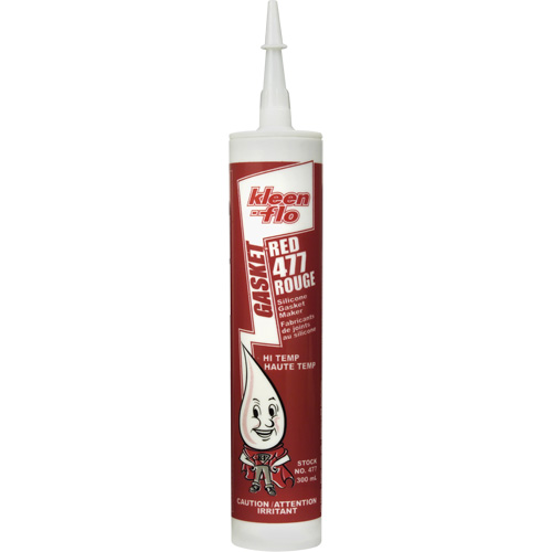 Hi-Temp Silicone Gasket Maker, Cartridge, Red Planification Entrepots Molloy
