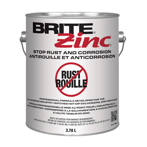 BRITE Zinc&reg; Corrosion Inhibitor, Gallon Planification Entrepots Molloy