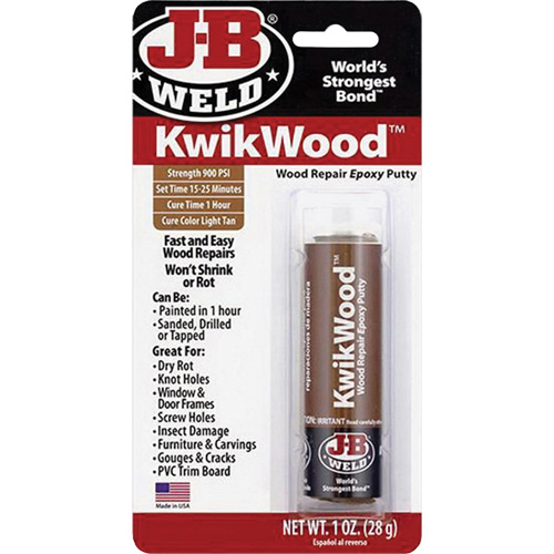 Colle &eacute;poxyde KwikWood, 2 oz, B&acirc;ton, Havane Planification Entrepots Molloy