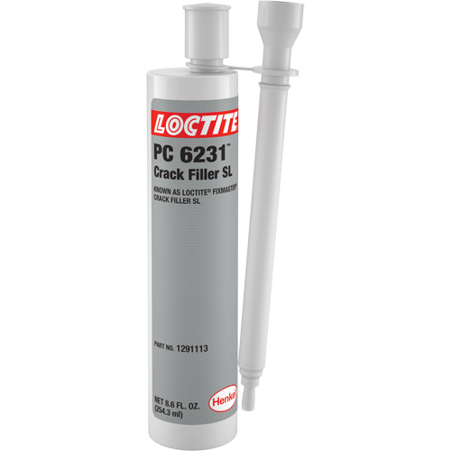 Loctite&reg; Fixmaster&reg; Crack Filler SL, 8.6 fl. oz., Dual Cartridge, Grey Planification Entrepots Molloy