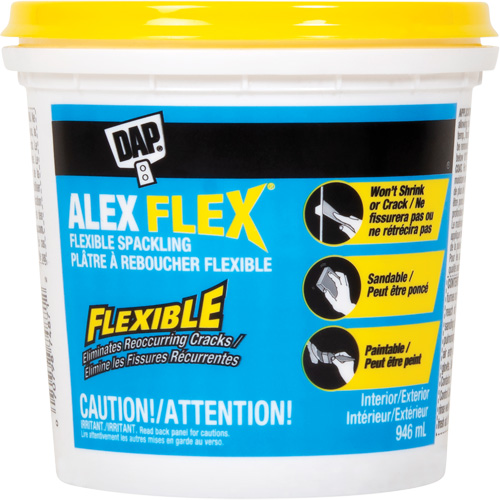 Pl&acirc;tre &agrave; reboucher flexible Alex Flex, 946 ml, Contenant en plastique Planification Entrepots Molloy