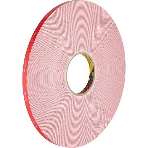 Ruban VHB, 32,9 m (108') lo x 12,7 mm (1/2") la, 62 mils, Acrylique Planification Entrepots Molloy