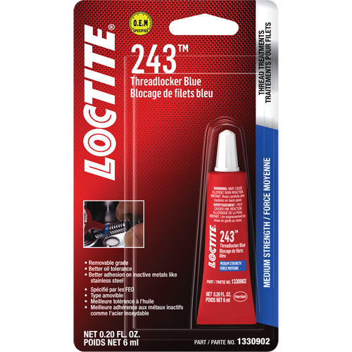 Compos&eacute; de blocage 243, Bleu, Moyen, 6 ml, Tube Planification Entrepots Molloy