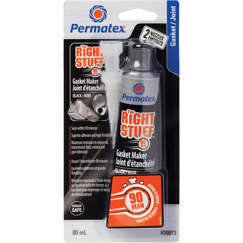 The Right Stuff&reg; 90 Minute Gasket Maker, Tube, Black Planification Entrepots Molloy
